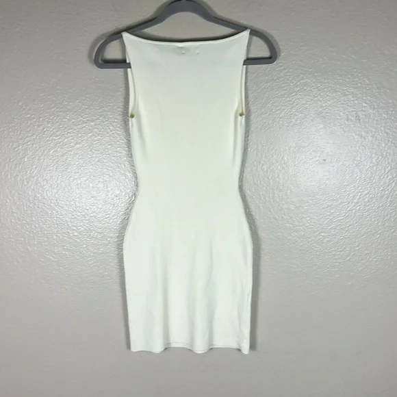 Monday Swimwear Camerelle Dress in Ivory Knit Rib - Picture 9 of 10